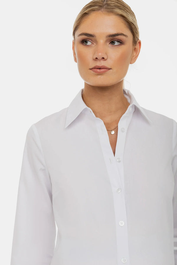 Βαμβακερό πουκάμισο 2 σε 1 εγκυμοσύνης και θηλασμού – λευκό - - soonMAMA - Η σωστή προσθήκη στην κομψή και άνετη εγκυμοσύνη! - Παλτά για έγκυες