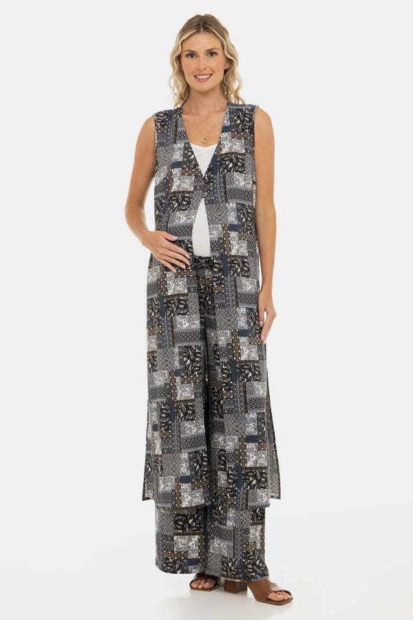 Καφτάνι εγκυμοσύνης για την παραλία με γεωμετρικό σχέδιο - - soonMAMA - Η σωστή προσθήκη στην κομψή και άνετη εγκυμοσύνη! - Παλτά για έγκυες