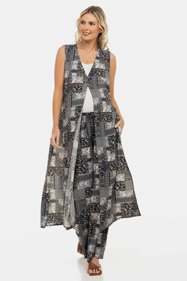 Καφτάνι εγκυμοσύνης για την παραλία με γεωμετρικό σχέδιο - - soonMAMA - Η σωστή προσθήκη στην κομψή και άνετη εγκυμοσύνη! - Παλτά για έγκυες