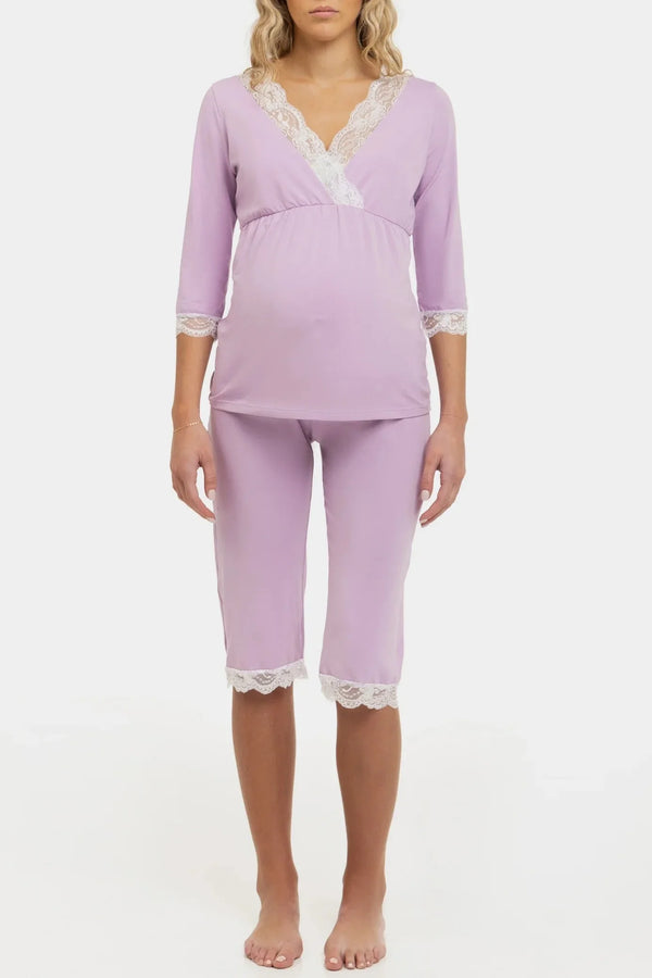 Πιτζάμα εγκυμοσύνης και θηλασμού με δαντέλα - - soonMAMA - Η σωστή προσθήκη στην κομψή και άνετη εγκυμοσύνη! - Παλτά για έγκυες