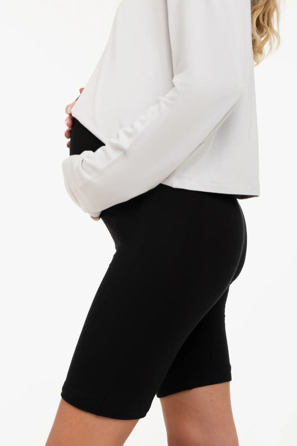 Μαλακό διπλό κολάν εγκυμοσύνης - μαύρο