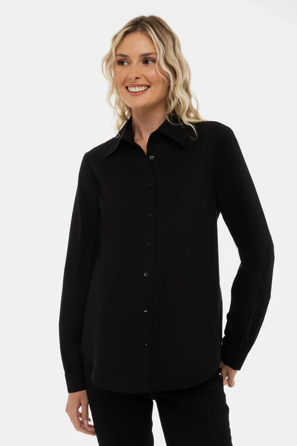Βαμβακερό πουκάμισο 2 σε 1 εγκυμοσύνης και θηλασμού – μαύρο - - soonMAMA - Η σωστή προσθήκη στην κομψή και άνετη εγκυμοσύνη! - Παλτά για έγκυες