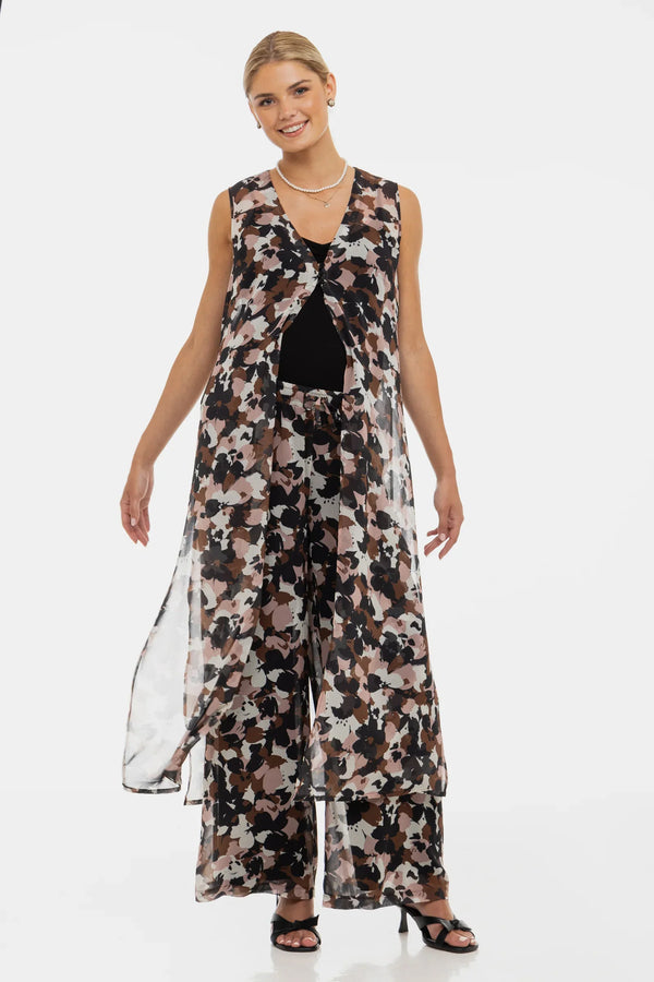 Καφτάνι εγκυμοσύνης από σιφόν με φλοράλ σχέδιο - - soonMAMA - Η σωστή προσθήκη στην κομψή και άνετη εγκυμοσύνη! - Παλτά για έγκυες