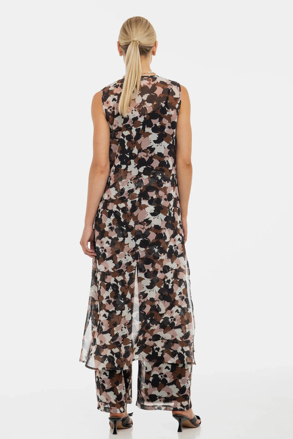 Φαρδύ παντελόνι εγκυμοσύνης από σιφόν με σχέδιο - - soonMAMA - Η σωστή προσθήκη στην κομψή και άνετη εγκυμοσύνη! - Παλτά για έγκυες