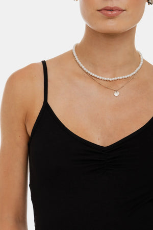 Τοπ εγκυμοσύνης με λεπτές τιράντες – μαύρο - - soonMAMA - Η σωστή προσθήκη στην κομψή και άνετη εγκυμοσύνη! - Παλτά για έγκυες