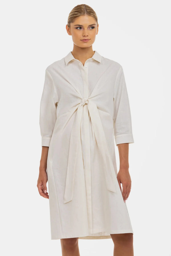 Πουκαμίσα-φόρεμα εγκυμοσύνης και θηλασμού από μείγμα λινό-βαμβάκι - - soonMAMA - Η σωστή προσθήκη στην κομψή και άνετη εγκυμοσύνη! - Παλτά για έγκυες