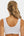 Βαμβακερό σουτιέν εγκυμοσύνης και θηλασμού με δαντέλα - λευκό