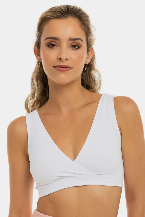 Βαμβακερό λευκό σουτιέν εγκυμοσύνης και θηλασμού - - soonMAMA - Η σωστή προσθήκη στην κομψή και άνετη εγκυμοσύνη! - Παλτά για έγκυες