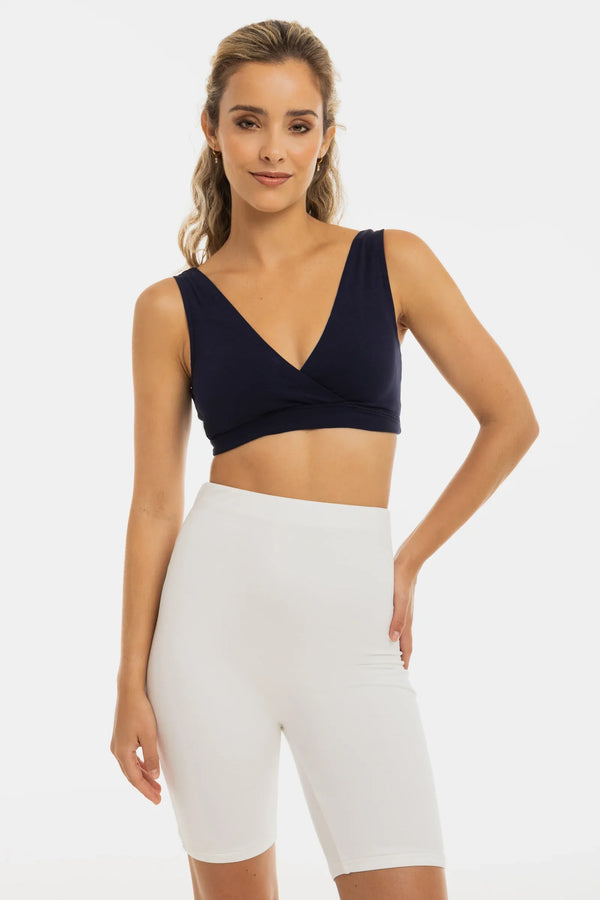 Βαμβακερό σουτιέν εγκυμοσύνης και θηλασμού - σκούρο μπλε - - soonMAMA - Η σωστή προσθήκη στην κομψή και άνετη εγκυμοσύνη! - Παλτά για έγκυες