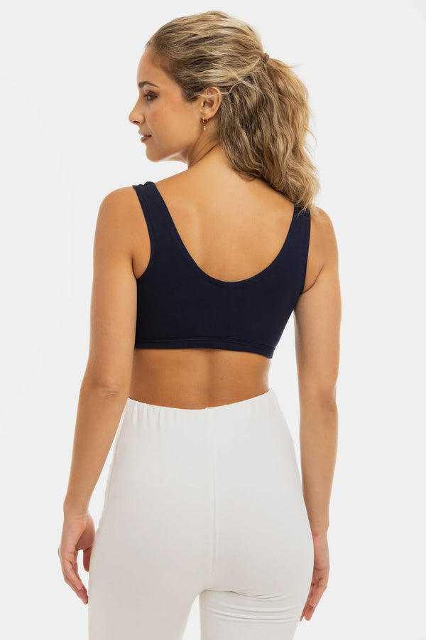 Βαμβακερό σουτιέν εγκυμοσύνης και θηλασμού - σκούρο μπλε - - soonMAMA - Η σωστή προσθήκη στην κομψή και άνετη εγκυμοσύνη! - Παλτά για έγκυες