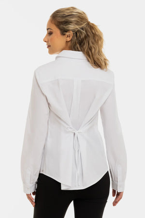 Βαμβακερό πουκάμισο 2 σε 1 εγκυμοσύνης και θηλασμού – λευκό - - soonMAMA - Η σωστή προσθήκη στην κομψή και άνετη εγκυμοσύνη! - Παλτά για έγκυες