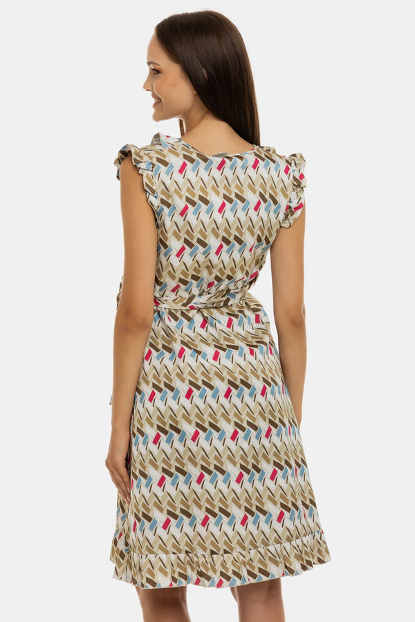 Σατέν φόρεμα εγκυμοσύνης και θηλασμού με βολάν - - soonMAMA - Η σωστή προσθήκη στην κομψή και άνετη εγκυμοσύνη! - Παλτά για έγκυες