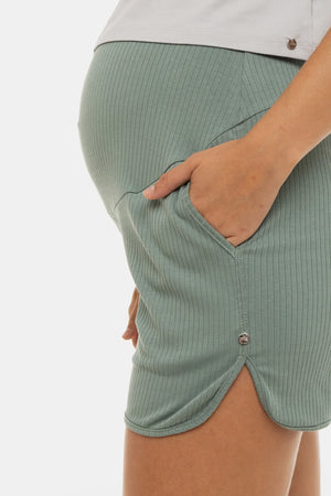 Ριπ σορτς εγκυμοσύνης – μέντα - - soonMAMA - Η σωστή προσθήκη στην κομψή και άνετη εγκυμοσύνη! - Παλτά για έγκυες
