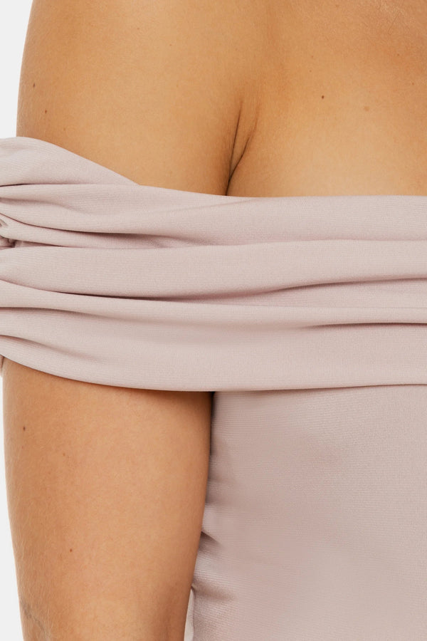 Κομψή μπλούζα εγκυμοσύνης με ριχτούς ώμους - ροζ πούδρα - - soonMAMA - Η σωστή προσθήκη στην κομψή και άνετη εγκυμοσύνη! - Παλτά για έγκυες