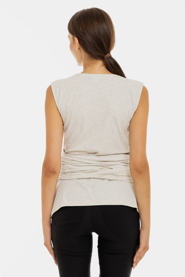 Μπλούζα για επαφή δέρμα με δέρμα – μπεζ - - soonMAMA - Η σωστή προσθήκη στην κομψή και άνετη εγκυμοσύνη! - Παλτά για έγκυες