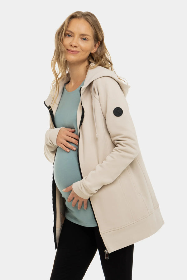 Απαλό μπλουζά εγκυμοσύνης με σούρες από modal – πράσινο - - soonMAMA - Η σωστή προσθήκη στην κομψή και άνετη εγκυμοσύνη! - Παλτά για έγκυες