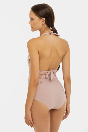 Ολόσωμο μαγιό εγκυμοσύνης και θηλασμού – πούδρα - - soonMAMA - Η σωστή προσθήκη στην κομψή και άνετη εγκυμοσύνη! - Παλτά για έγκυες