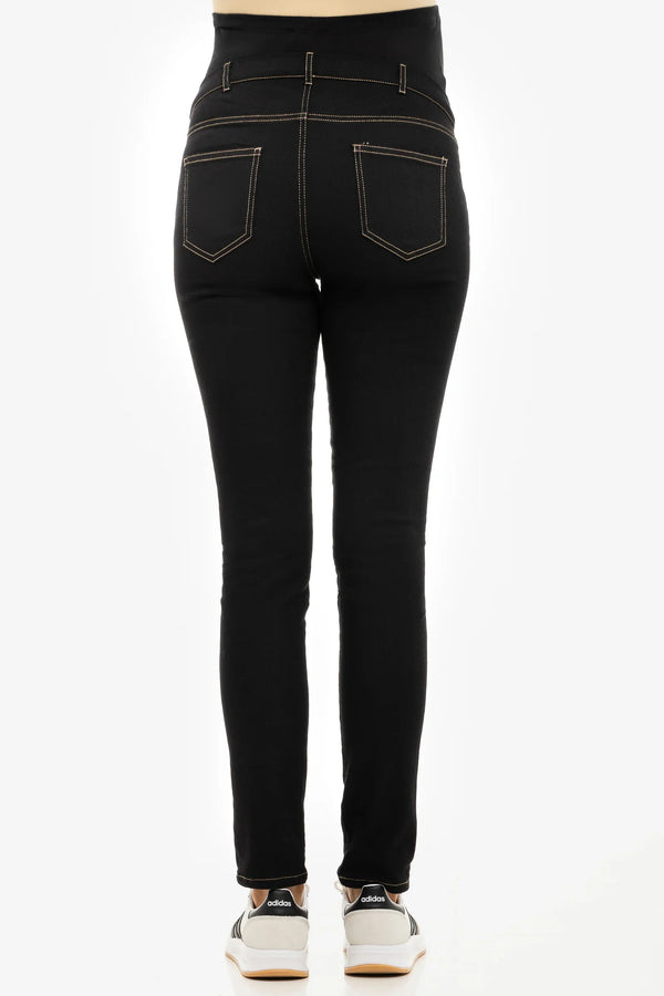 Ελαστικά τζιν εγκυμοσύνης με αφαιρούμενη ζώνη - - soonMAMA - Η σωστή προσθήκη στην κομψή και άνετη εγκυμοσύνη! - Παλτά για έγκυες