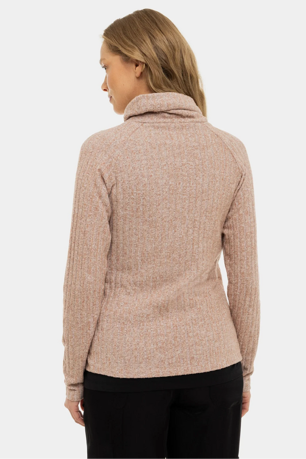 Μπεζ πλεκτό πουλόβερ εγκυμοσύνης και θηλασμού - - soonMAMA - Η σωστή προσθήκη στην κομψή και άνετη εγκυμοσύνη! - Παλτά για έγκυες