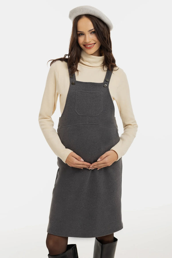 Βαμβακερή πουλόβερ εγκυμοσύνης και θηλασμού – εκρού - - soonMAMA - Η σωστή προσθήκη στην κομψή και άνετη εγκυμοσύνη! - Παλτά για έγκυες