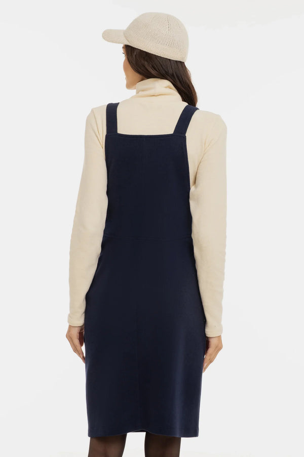 Πλεκτό φόρεμα σαλοπέτα εγκυμοσύνης και θηλασμού – σκούρο μπλε - - soonMAMA - Η σωστή προσθήκη στην κομψή και άνετη εγκυμοσύνη! - Παλτά για έγκυες