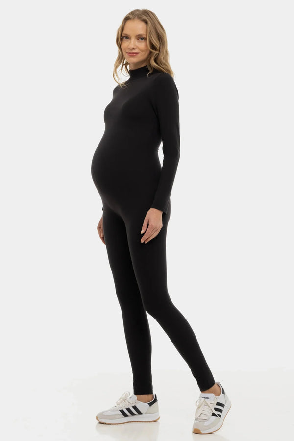 Διαμορφωτική ολόσωμη φόρμα με γιακά πόλο εγκυμοσύνης