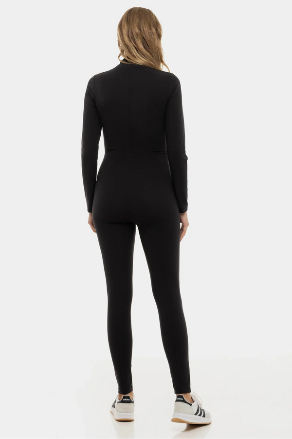 Διαμορφωτική ολόσωμη φόρμα με γιακά πόλο εγκυμοσύνης