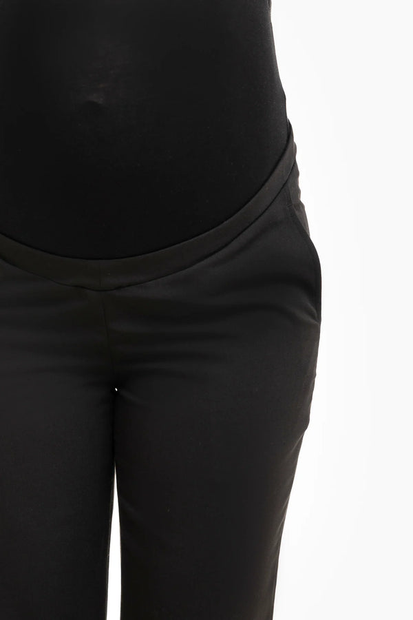 Παντελόνι εγκυμοσύνης σε μαύρο χρώμα - Παντελόνι - soonMAMA - Η σωστή προσθήκη στην κομψή και άνετη εγκυμοσύνη! - Παλτά για έγκυες