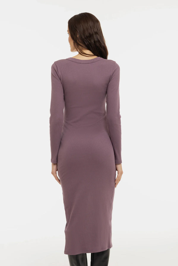 Ριπ βαμβακερό φόρεμα εγκυμοσύνης και θηλασμού – σάπιο μήλο