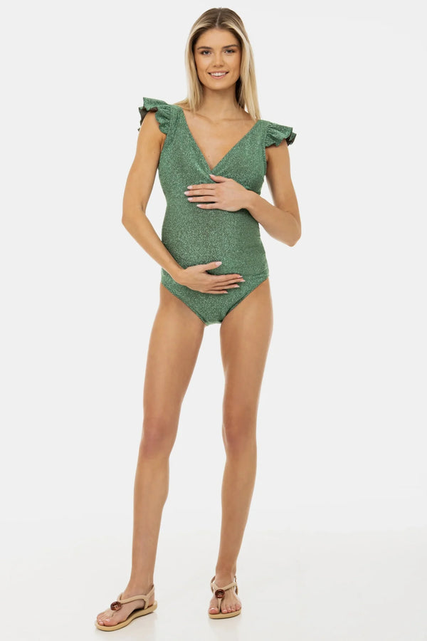 Λαμπερό μαγιό εγκυμοσύνης και θηλασμού με μανίκια-φτερά - - soonMAMA - Η σωστή προσθήκη στην κομψή και άνετη εγκυμοσύνη! - Παλτά για έγκυες