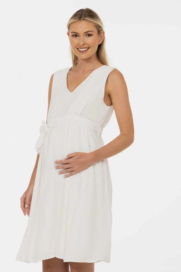 Νυφικό φόρεμα εγκυμοσύνης και θηλασμού με αέρινη φούστα - - soonMAMA - Η σωστή προσθήκη στην κομψή και άνετη εγκυμοσύνη! - Παλτά για έγκυες