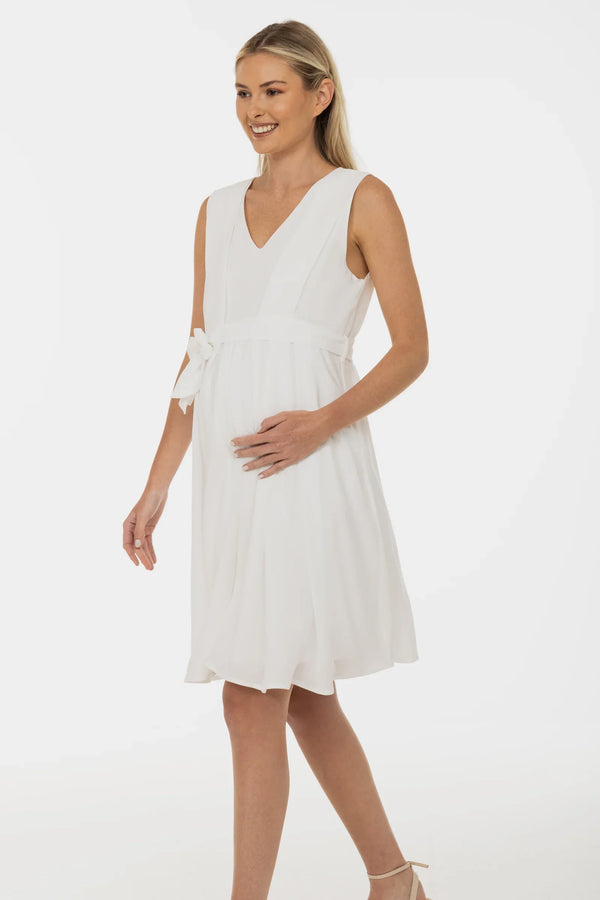 Νυφικό φόρεμα εγκυμοσύνης και θηλασμού με αέρινη φούστα