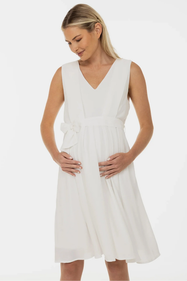 Νυφικό φόρεμα εγκυμοσύνης και θηλασμού με αέρινη φούστα - - soonMAMA - Η σωστή προσθήκη στην κομψή και άνετη εγκυμοσύνη! - Παλτά για έγκυες