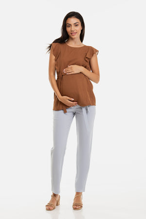 Κομψό παντελόνι εγκυμοσύνης -  - soonMAMA - Η σωστή προσθήκη στην κομψή και άνετη εγκυμοσύνη! - Παλτά για έγκυες
