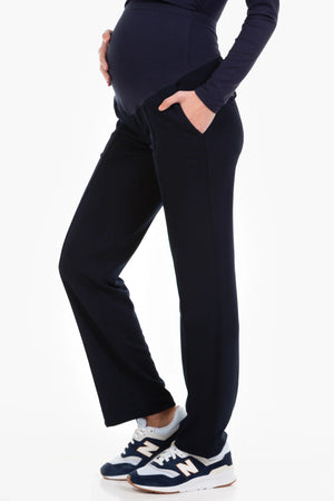 Κομψό παντελόνι εγκυμοσύνης με οργανικό βαμβάκι - - soonMAMA - Η σωστή προσθήκη στην κομψή και άνετη εγκυμοσύνη! - Παλτά για έγκυες