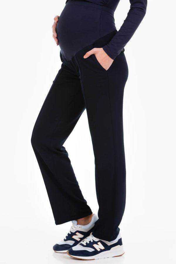 Κομψό παντελόνι εγκυμοσύνης με οργανικό βαμβάκι - - soonMAMA - Η σωστή προσθήκη στην κομψή και άνετη εγκυμοσύνη! - Παλτά για έγκυες