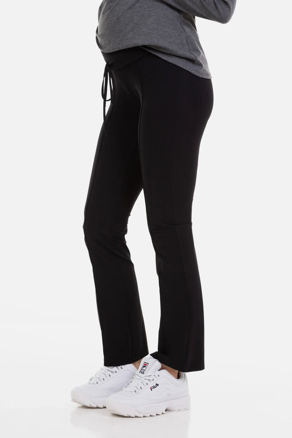 Αθλητικό παντελόνι εγκυμοσύνης με δέσιμο φιόγκο - - soonMAMA - Η σωστή προσθήκη στην κομψή και άνετη εγκυμοσύνη! - Παλτά για έγκυες