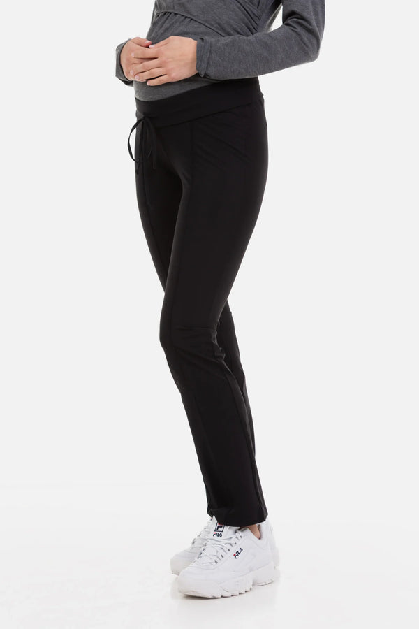 Αθλητικό παντελόνι εγκυμοσύνης με δέσιμο φιόγκο - - soonMAMA - Η σωστή προσθήκη στην κομψή και άνετη εγκυμοσύνη! - Παλτά για έγκυες