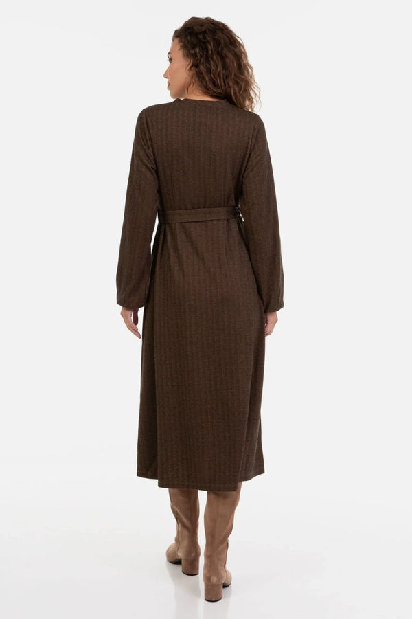 Κομψό μακρύ φόρεμα εγκυμοσύνης - - soonMAMA - Η σωστή προσθήκη στην κομψή και άνετη εγκυμοσύνη! - Παλτά για έγκυες