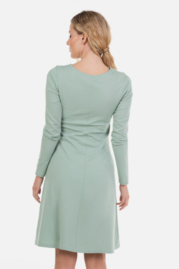 Κομψό φόρεμα εγκυμοσύνης και θηλασμού - μέντας - - soonMAMA - Η σωστή προσθήκη στην κομψή και άνετη εγκυμοσύνη! - Παλτά για έγκυες