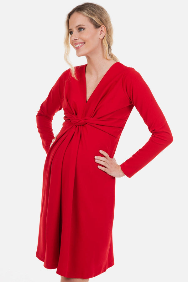 Φόρεμα εγκυμοσύνης με κόμπο - Φόρεμα - soonMAMA - Η σωστή προσθήκη στην κομψή και άνετη εγκυμοσύνη! - Παλτά για έγκυες