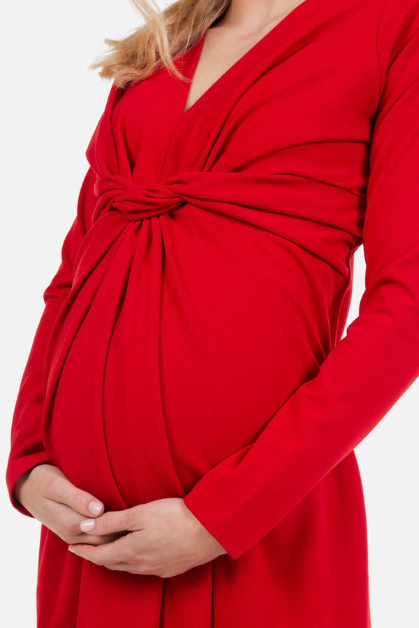 Φόρεμα εγκυμοσύνης με κόμπο - Φόρεμα - soonMAMA - Η σωστή προσθήκη στην κομψή και άνετη εγκυμοσύνη! - Παλτά για έγκυες