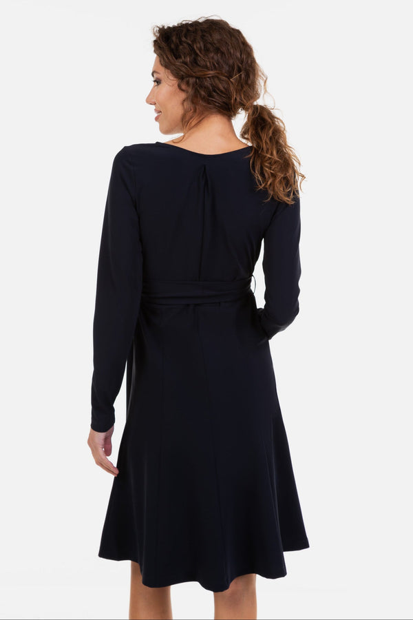 Φαρδύ φόρεμα εγκυμοσύνης και θηλασμού - σκούρο μπλε - Apparel & Accessories - soonMAMA - Η σωστή προσθήκη στην κομψή και άνετη εγκυμοσύνη! - Παλτά για έγκυες