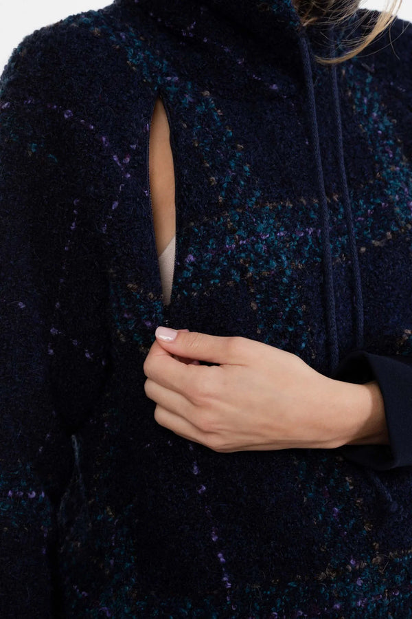 Φούτερ εγκυμοσύνης και θηλασμού με κουκούλα - - soonMAMA - Η σωστή προσθήκη στην κομψή και άνετη εγκυμοσύνη! - Παλτά για έγκυες