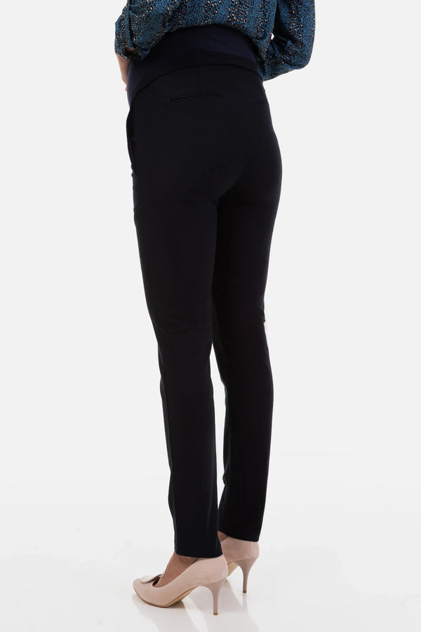 Παντελόνι εγκυμοσύνης σε σκούρο μπλε - - soonMAMA - Η σωστή προσθήκη στην κομψή και άνετη εγκυμοσύνη! - Παλτά για έγκυες