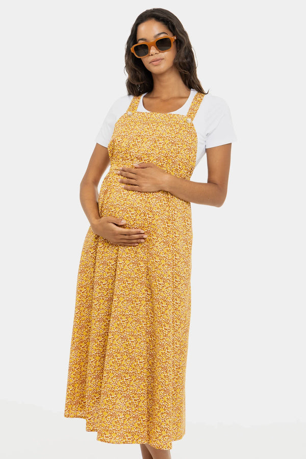 Βαμβακερό φόρεμα εγκυμοσύνης και θηλασμού με σχέδιο