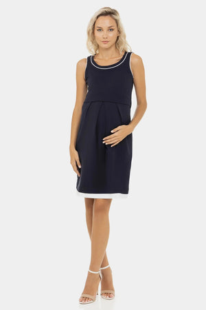 Βαμβακερό φόρεμα εγκυμοσύνης και θηλασμού - - soonMAMA - Η σωστή προσθήκη στην κομψή και άνετη εγκυμοσύνη! - Παλτά για έγκυες