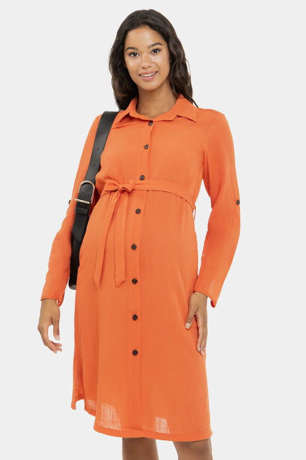 Πουκάμισο-φόρεμα εγκυμοσύνης και θηλασμού - - soonMAMA - Η σωστή προσθήκη στην κομψή και άνετη εγκυμοσύνη! - Παλτά για έγκυες