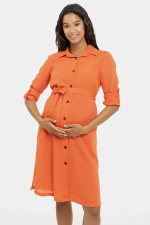 Πουκάμισο-φόρεμα εγκυμοσύνης και θηλασμού - - soonMAMA - Η σωστή προσθήκη στην κομψή και άνετη εγκυμοσύνη! - Παλτά για έγκυες