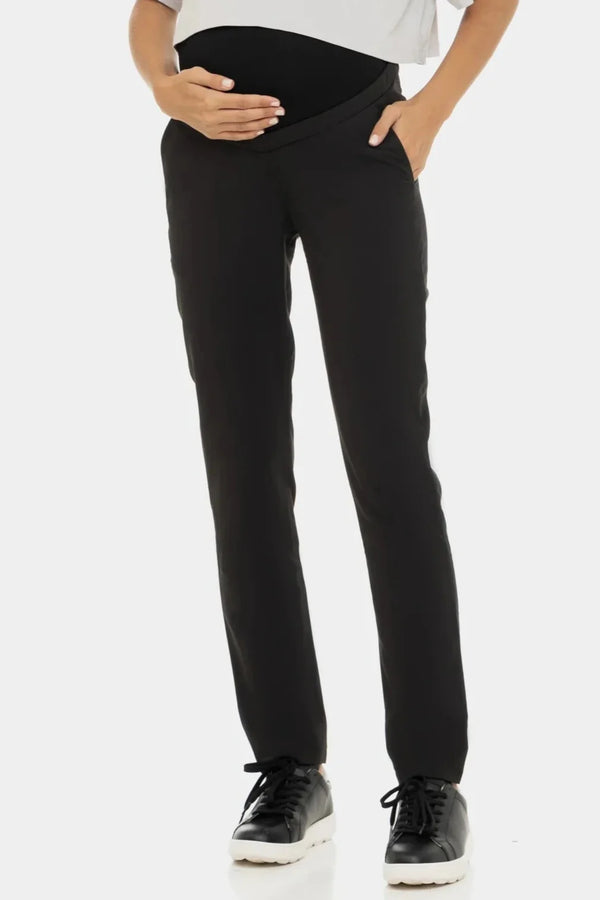 Παντελόνι εγκυμοσύνης σε μαύρο χρώμα - Clothing - soonMAMA - Η σωστή προσθήκη στην κομψή και άνετη εγκυμοσύνη! - Παλτά για έγκυες